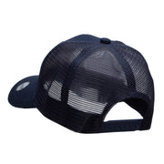 Seoul Tower Embroidered High Profile Mesh Cap