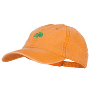 Oak Tree Embroidered Washed Buckle Cap