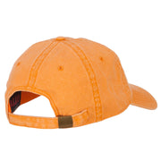 Oak Tree Embroidered Washed Buckle Cap