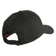 Veteran US Marine Corps Embroidered Solid Cotton Twill Low Profile Cap - Charcoal OSFM