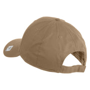 Veteran US Marine Corps Embroidered Solid Cotton Twill Low Profile Cap - Khaki OSFM