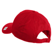 Veteran US Marine Corps Embroidered Solid Cotton Twill Low Profile Cap - Red OSFM
