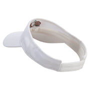 Breads Embroidered Brushed Bull Denim Sun Visor - White OSFM