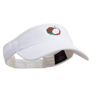 Breads Embroidered Brushed Bull Denim Sun Visor - White OSFM