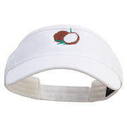 Breads Embroidered Brushed Bull Denim Sun Visor - White OSFM