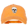 Halloween Skeleton Skull Embroidered Washed Cotton Twill Cap