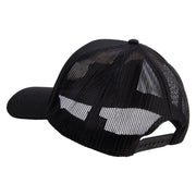 Licensed 101st Airborne Division Embroidered Solid Cotton Twill Mesh Prostyle Cap - Black OSFM