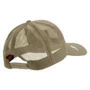 Licensed 101st Airborne Division Embroidered Solid Cotton Twill Mesh Prostyle Cap - Khaki OSFM