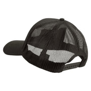 Licensed 101st Airborne Division Embroidered Solid Cotton Twill Mesh Prostyle Cap - Charcoal OSFM