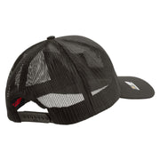 Licensed 101st Airborne Division Embroidered Solid Cotton Twill Mesh Prostyle Cap - Charcoal OSFM