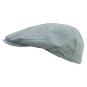 Vegan Embroidered Men's Linen Ivy Cap - Slate S-M