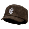 Skull Candle Wool Fashion Fitted Engineer Cap - Brown OSFM