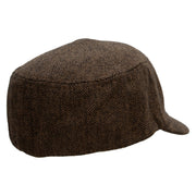 Skull Candle Wool Fashion Fitted Engineer Cap - Brown OSFM