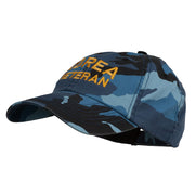 Korea Veteran Embroidered Enzyme Washed Cap