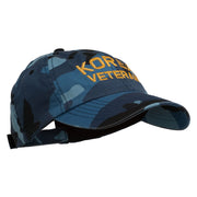 Korea Veteran Embroidered Enzyme Washed Cap