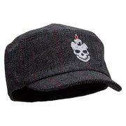 Skull Candle Wool Fashion Fitted Engineer Cap - Black OSFM