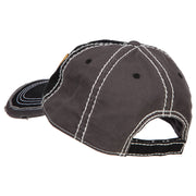 3D Korea Veteran Embroidered Vintage Frayed Cap