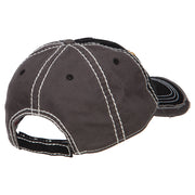 3D Korea Veteran Embroidered Vintage Frayed Cap