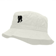 Panther Strut Embroidered Bucket Hat