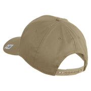 2nd Marine Division Retired Embroidered Solid Cotton Twill Pro Style Cap - Khaki OSFM