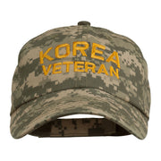 Korea Veteran Embroidered Enzyme Washed Cap