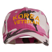 Korea Veteran Embroidered Enzyme Washed Cap