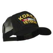 Korea Veteran Military Patched Mesh Back Cap