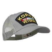 Korea Veteran Military Patched Mesh Back Cap