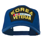 Korea Veteran Military Patched Mesh Back Cap