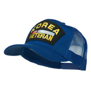 Korea Veteran Military Patched Mesh Back Cap