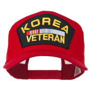 Korea Veteran Military Patched Mesh Back Cap