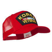 Korea Veteran Military Patched Mesh Back Cap