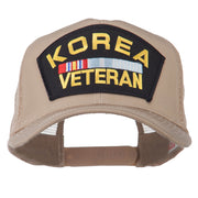 Korea Veteran Military Patched Mesh Back Cap