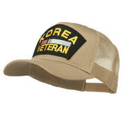 Korea Veteran Military Patched Mesh Back Cap