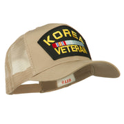 Korea Veteran Military Patched Mesh Back Cap