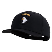 Licensed 101st Airborne Division Embroidered Solid Cotton Twill Pro Style Cap - Black OSFM