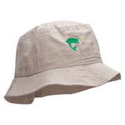 Hook Line and Fishy Embroidered Bucket Hat