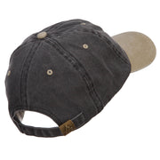 Arkansas Map Embroidered Washed Two Tone Cap