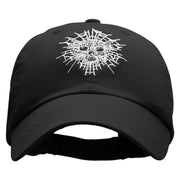 Skull Web Low Profile  Washed Cap - Black OSFM