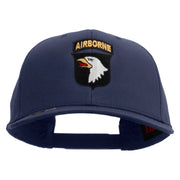 Licensed 101st Airborne Division Embroidered Solid Cotton Twill Pro Style Cap - Navy OSFM