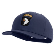 Licensed 101st Airborne Division Embroidered Solid Cotton Twill Pro Style Cap - Navy OSFM