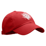 Skull Web Low Profile  Washed Cap - Red OSFM