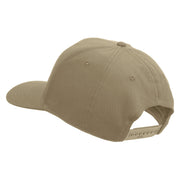 Licensed 101st Airborne Division Embroidered Solid Cotton Twill Pro Style Cap - Khaki OSFM