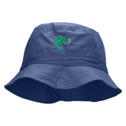 Hook Line and Fishy Embroidered Bucket Hat