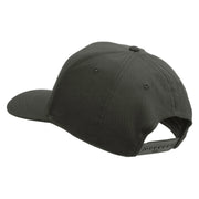 Licensed 101st Airborne Division Embroidered Solid Cotton Twill Pro Style Cap - Charcoal OSFM