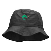 Hook Line and Fishy Embroidered Bucket Hat