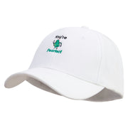 You're Pearfect Embroidered Stretch Heavy Weight Brushed Cotton Fitted Cap - White S-M