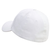 You're Pearfect Embroidered Stretch Heavy Weight Brushed Cotton Fitted Cap - White S-M