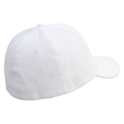 You're Pearfect Embroidered Stretch Heavy Weight Brushed Cotton Fitted Cap - White S-M