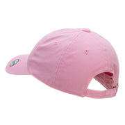 Minimalist Elephant Outline Embroidered Unstructured Cotton Cap